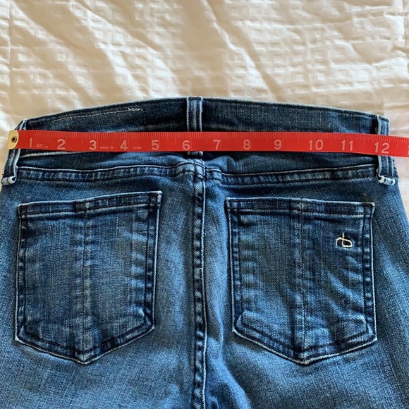 Rag & Bone "Oil Stain" ankle zipper skinny jeans - Picture 6 of 6